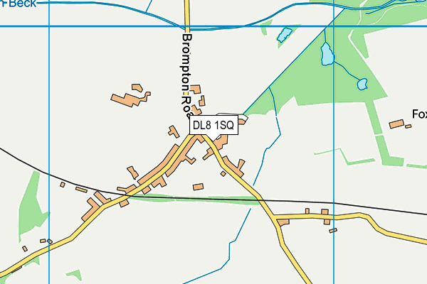 DL8 1SQ map - OS VectorMap District (Ordnance Survey)