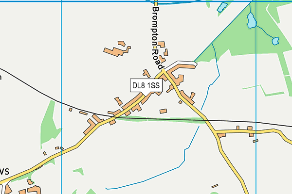 DL8 1SS map - OS VectorMap District (Ordnance Survey)