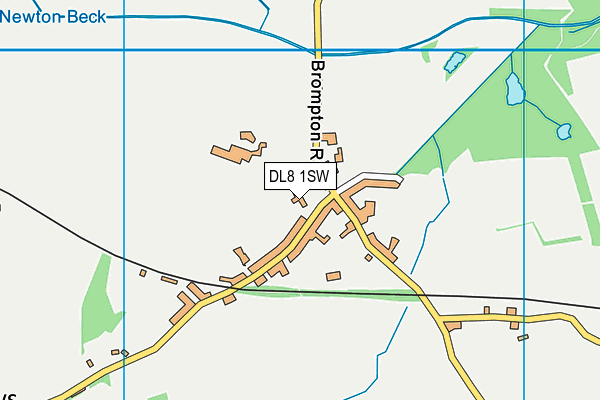DL8 1SW map - OS VectorMap District (Ordnance Survey)