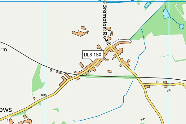DL8 1SX map - OS VectorMap District (Ordnance Survey)