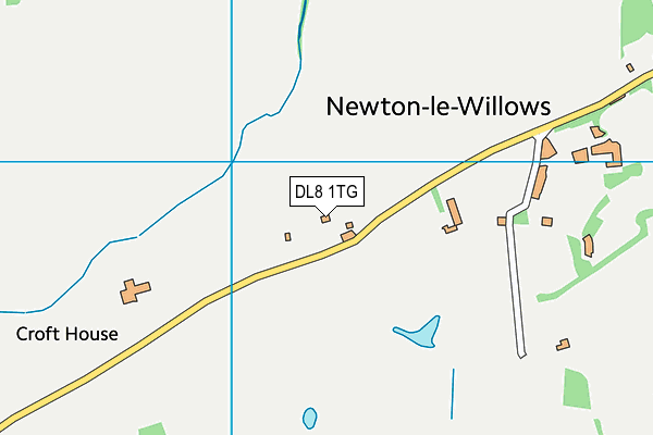DL8 1TG map - OS VectorMap District (Ordnance Survey)