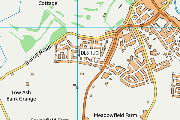 DL8 1UQ map - OS VectorMap District (Ordnance Survey)