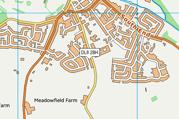 DL8 2BH map - OS VectorMap District (Ordnance Survey)