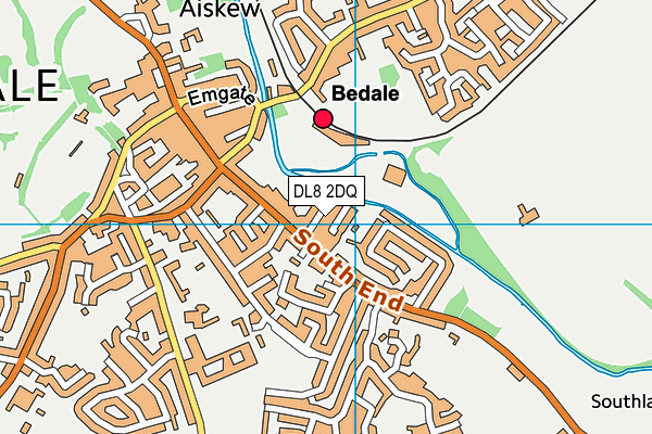 DL8 2DQ map - OS VectorMap District (Ordnance Survey)