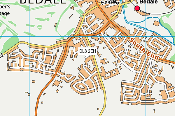 DL8 2EH map - OS VectorMap District (Ordnance Survey)