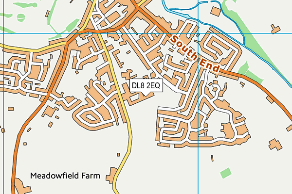 DL8 2EQ map - OS VectorMap District (Ordnance Survey)