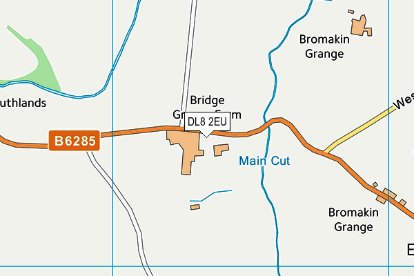 DL8 2EU map - OS VectorMap District (Ordnance Survey)