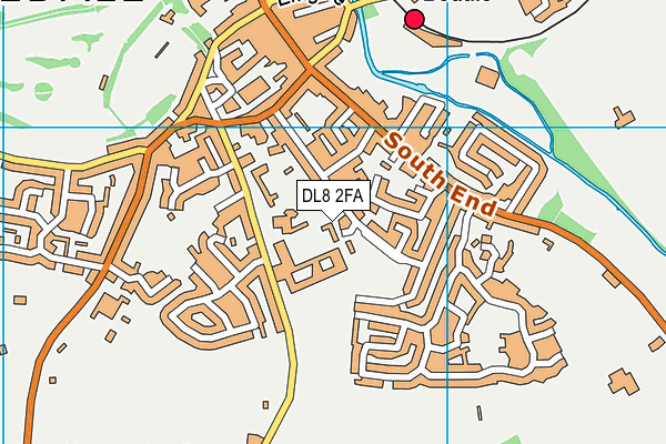 DL8 2FA map - OS VectorMap District (Ordnance Survey)