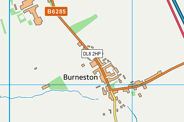 DL8 2HP map - OS VectorMap District (Ordnance Survey)