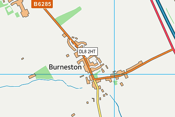 DL8 2HT map - OS VectorMap District (Ordnance Survey)