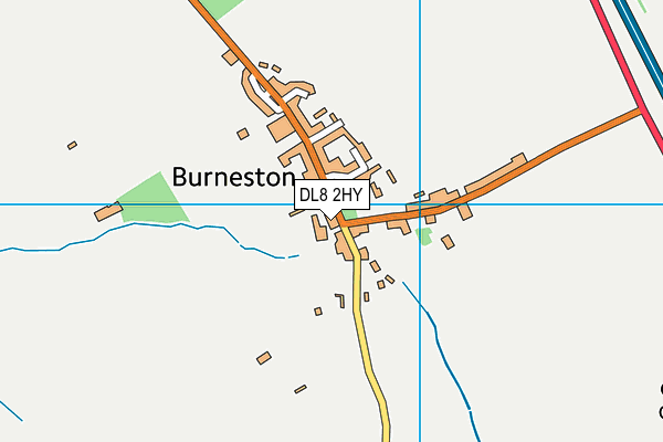 DL8 2HY map - OS VectorMap District (Ordnance Survey)