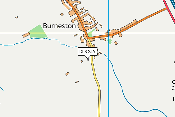 DL8 2JA map - OS VectorMap District (Ordnance Survey)