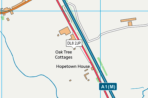DL8 2JP map - OS VectorMap District (Ordnance Survey)