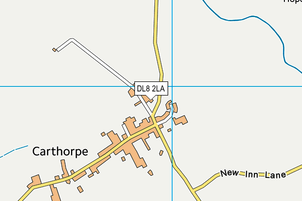 DL8 2LA map - OS VectorMap District (Ordnance Survey)