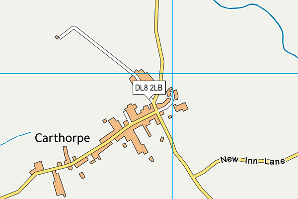 DL8 2LB map - OS VectorMap District (Ordnance Survey)