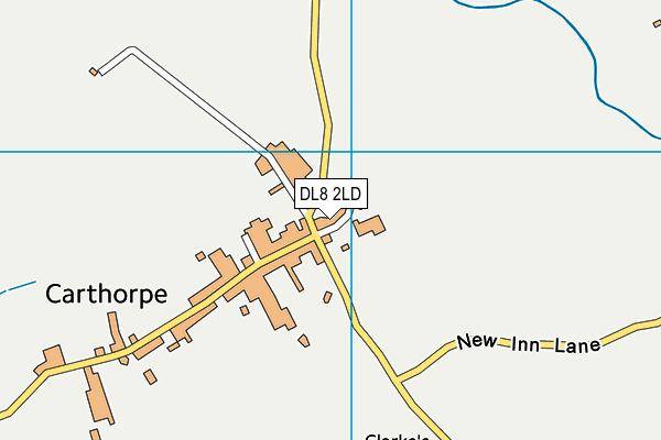 DL8 2LD map - OS VectorMap District (Ordnance Survey)
