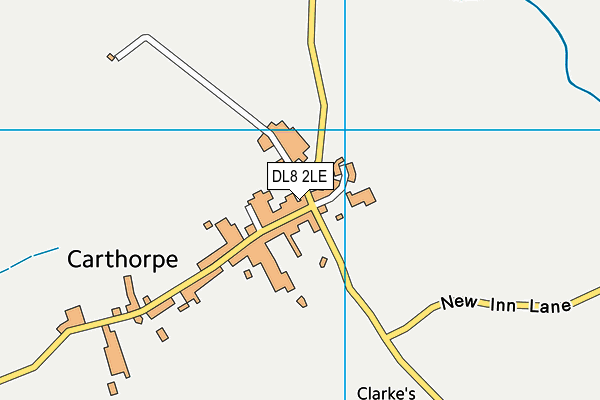 DL8 2LE map - OS VectorMap District (Ordnance Survey)