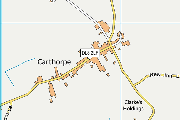 DL8 2LF map - OS VectorMap District (Ordnance Survey)
