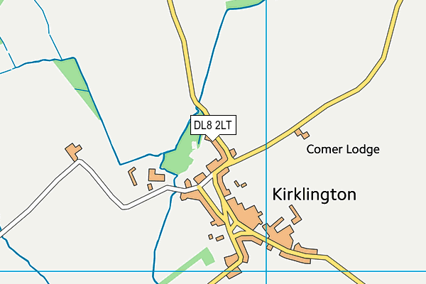 DL8 2LT map - OS VectorMap District (Ordnance Survey)