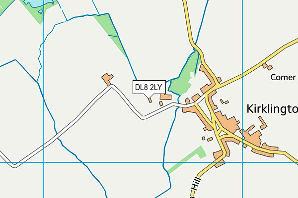 DL8 2LY map - OS VectorMap District (Ordnance Survey)