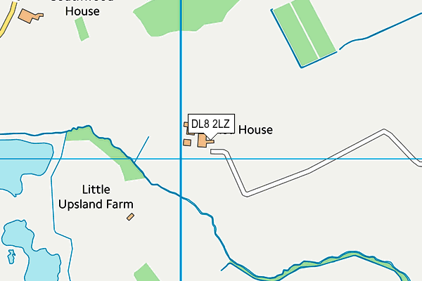 DL8 2LZ map - OS VectorMap District (Ordnance Survey)