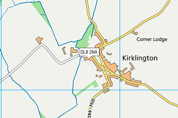 DL8 2NA map - OS VectorMap District (Ordnance Survey)