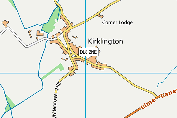 DL8 2NE map - OS VectorMap District (Ordnance Survey)