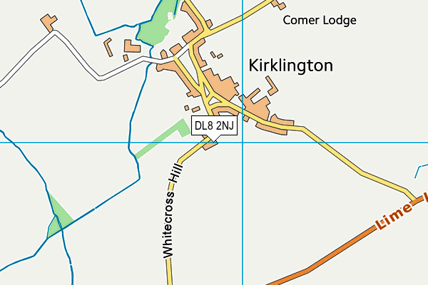 DL8 2NJ map - OS VectorMap District (Ordnance Survey)