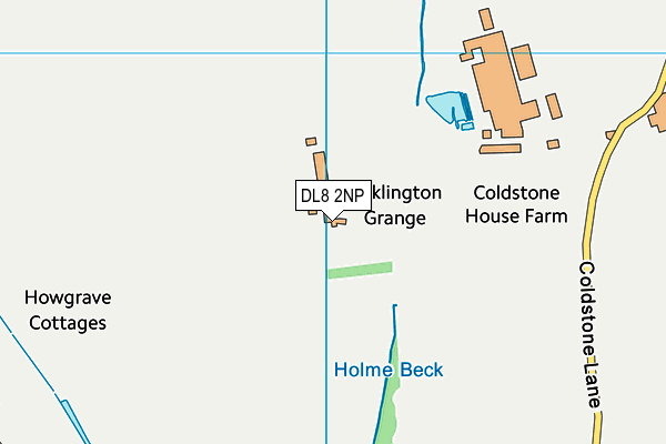 DL8 2NP map - OS VectorMap District (Ordnance Survey)