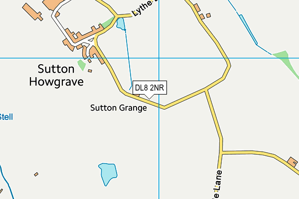 DL8 2NR map - OS VectorMap District (Ordnance Survey)