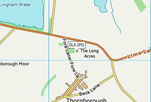 DL8 2PQ map - OS VectorMap District (Ordnance Survey)