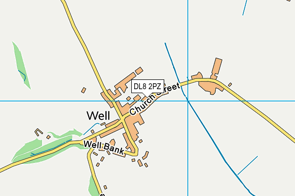 DL8 2PZ map - OS VectorMap District (Ordnance Survey)