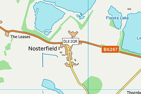 DL8 2QR map - OS VectorMap District (Ordnance Survey)