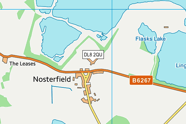 DL8 2QU map - OS VectorMap District (Ordnance Survey)