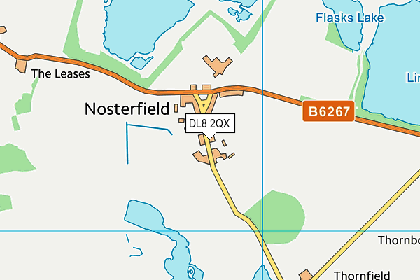 DL8 2QX map - OS VectorMap District (Ordnance Survey)