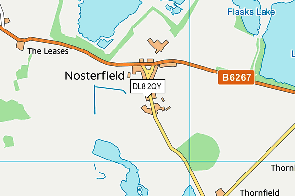 DL8 2QY map - OS VectorMap District (Ordnance Survey)