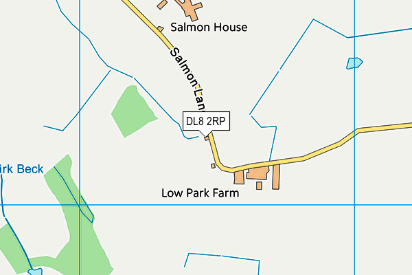 DL8 2RP map - OS VectorMap District (Ordnance Survey)