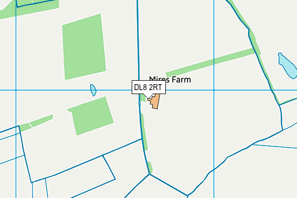 DL8 2RT map - OS VectorMap District (Ordnance Survey)