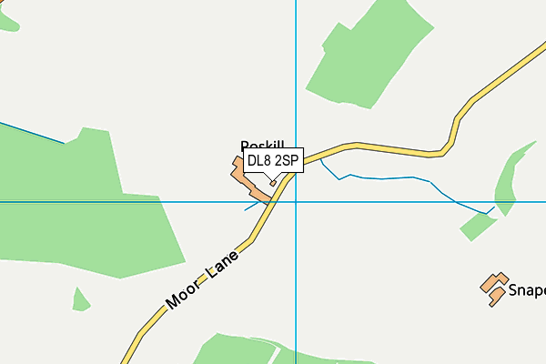DL8 2SP map - OS VectorMap District (Ordnance Survey)