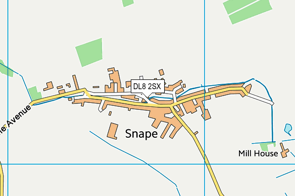 DL8 2SX map - OS VectorMap District (Ordnance Survey)