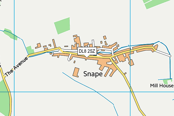 DL8 2SZ map - OS VectorMap District (Ordnance Survey)