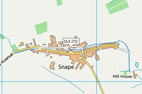 DL8 2TD map - OS VectorMap District (Ordnance Survey)