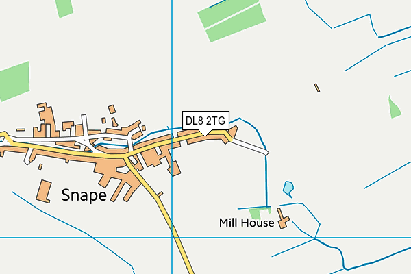 DL8 2TG map - OS VectorMap District (Ordnance Survey)