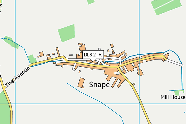 DL8 2TR map - OS VectorMap District (Ordnance Survey)