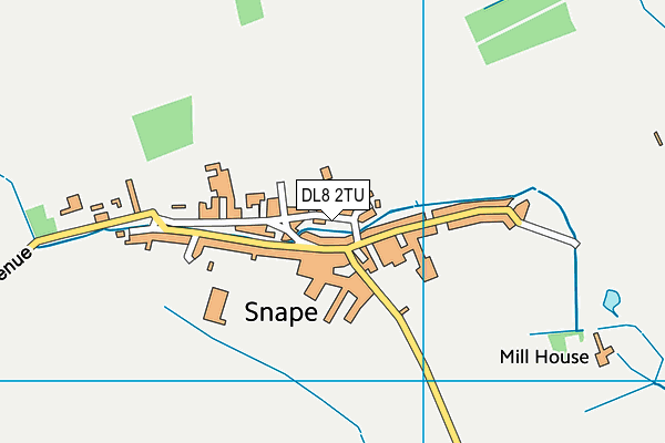 DL8 2TU map - OS VectorMap District (Ordnance Survey)
