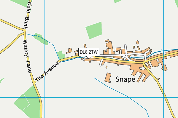 DL8 2TW map - OS VectorMap District (Ordnance Survey)