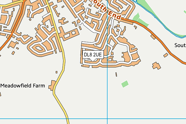 DL8 2UE map - OS VectorMap District (Ordnance Survey)
