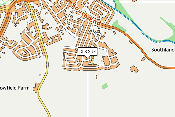 DL8 2UF map - OS VectorMap District (Ordnance Survey)