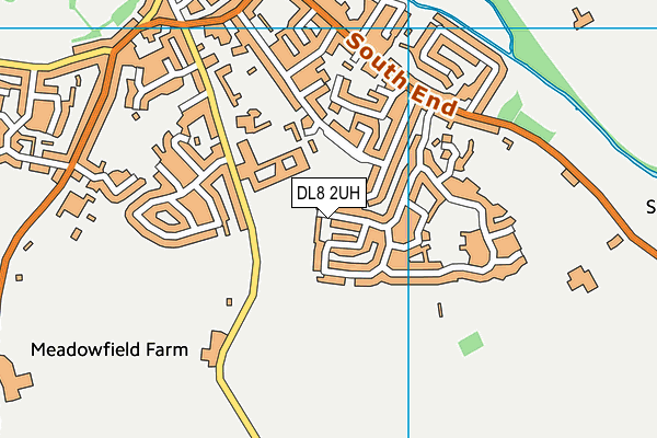 DL8 2UH map - OS VectorMap District (Ordnance Survey)
