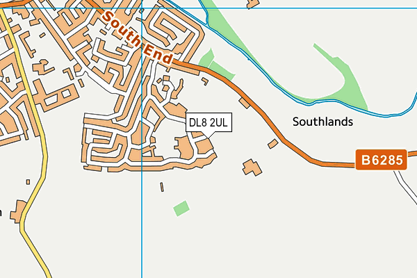 DL8 2UL map - OS VectorMap District (Ordnance Survey)